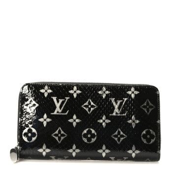 LOUIS VUITTON Snakeskin Monogram Zippy Padlock Wallet